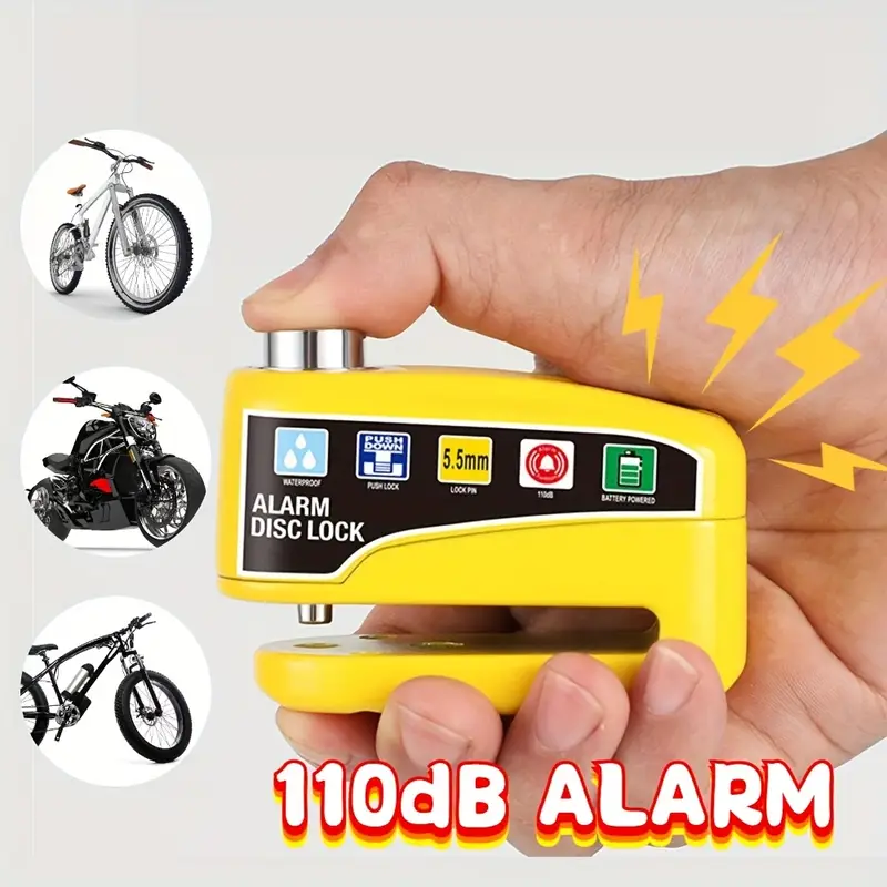 alarme moto haute 110db verrou frein à - Temu Mauritius